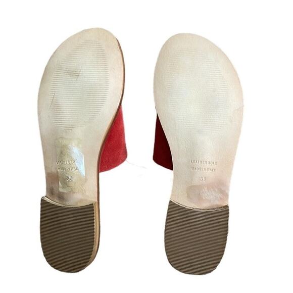 Johnny Was Camilla Red Suede Slides Sandal Size‎ 8 NWOT - Picture 5 of 7